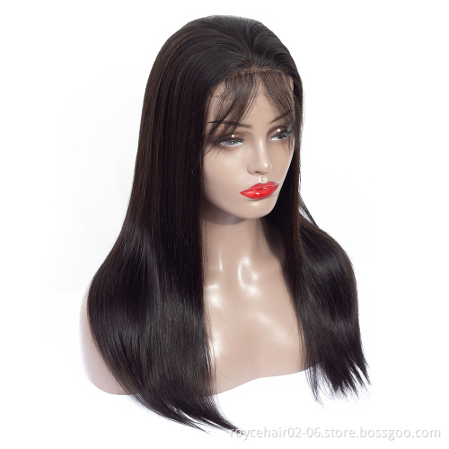 100% Brazilian Virgin Cuticle Aligned Natural Hair Transparent Swiss Lace Wig HD Lace Front Human Hair wigs for Black Women